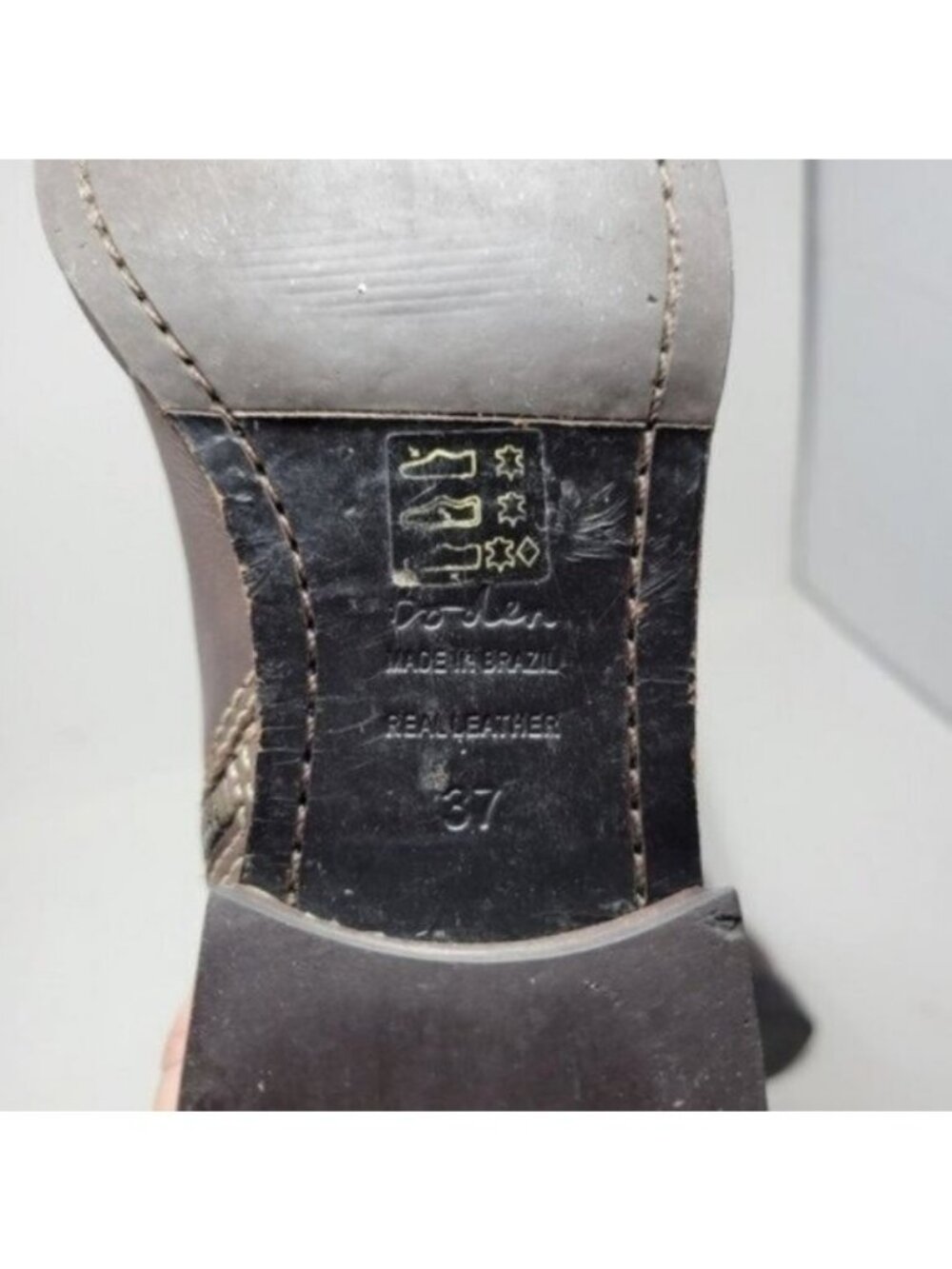 Boden | Leather Tall Knee High Riding Boots Brown - Picture 12 of 14